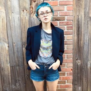 Petite women’s Vintage Pendleton Blazer (cropped)